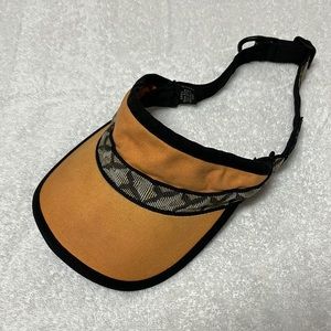 Kavu SUN VISOR Hat Vintage Sunflower Yellow Adjustable Beach Tropics Cycling